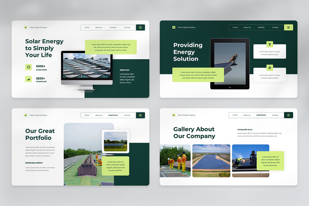 Beenergy - Solar Energy PowerPoint, a Presentation Template by SquidPixey (Photo 3 of 7)