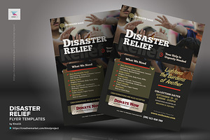 Disaster Relief Flyer Templates