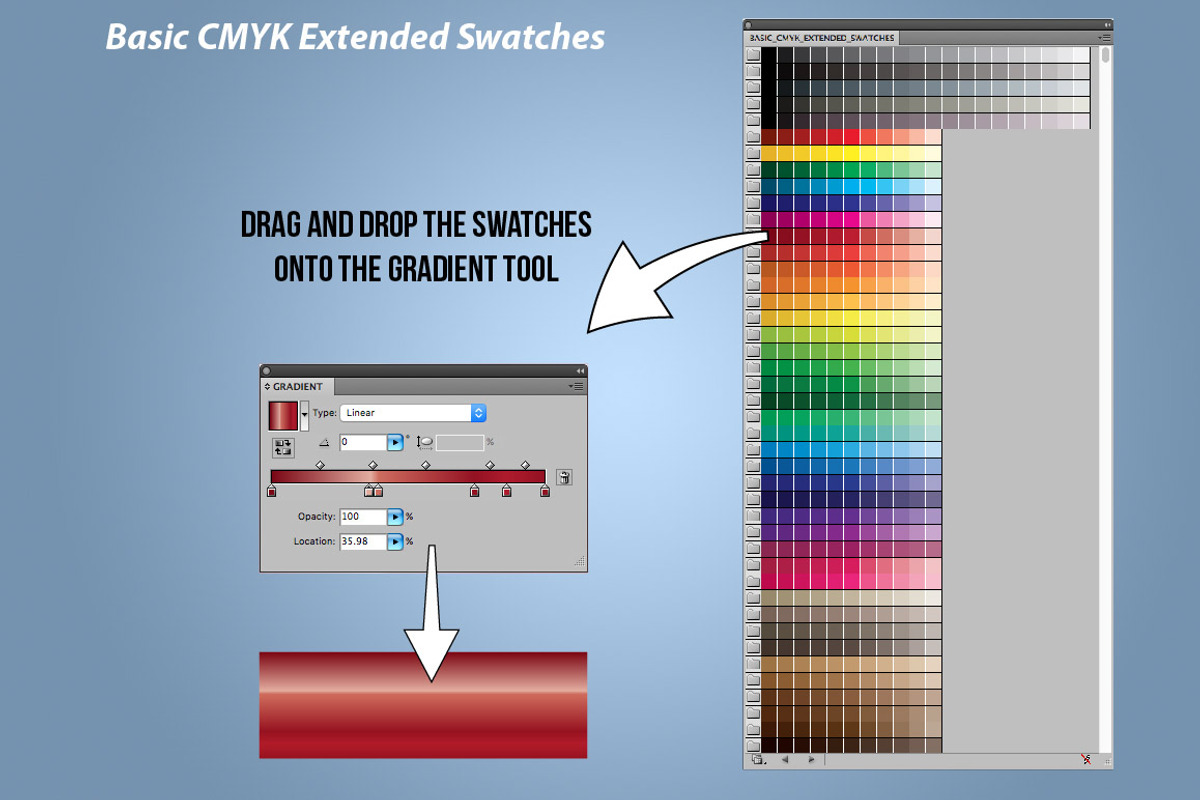 CMYK Extended Swatches-Illustrator, a Palette Add-On by Industrial Artworks (Photo 4 of 5)