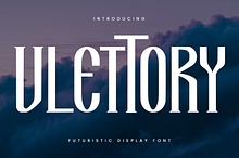 Vlettory Futuristic Display Font