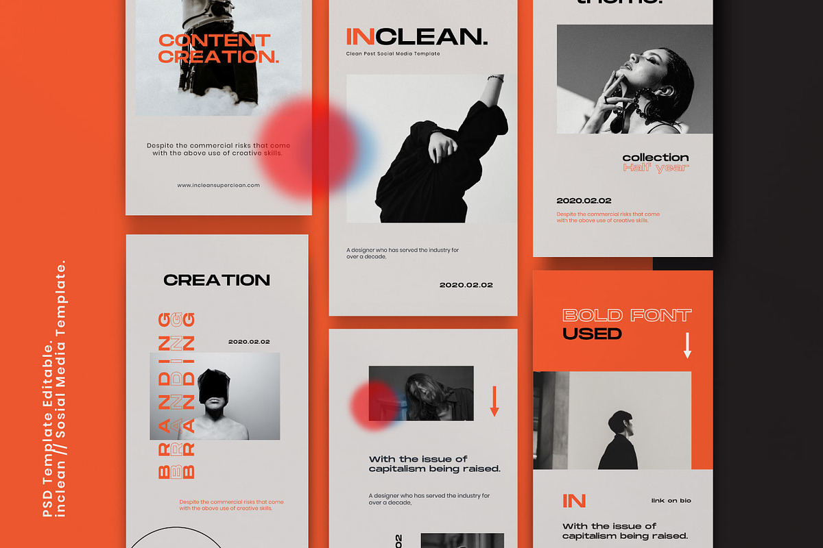 INCLEAN - Social Media Kit Bundle, a Social Media Template by Dirtytemp Studio (Photo 6 of 14)
