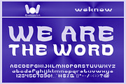 We Are The word font, a Font by weknow (Thumbnail 3 of 5)