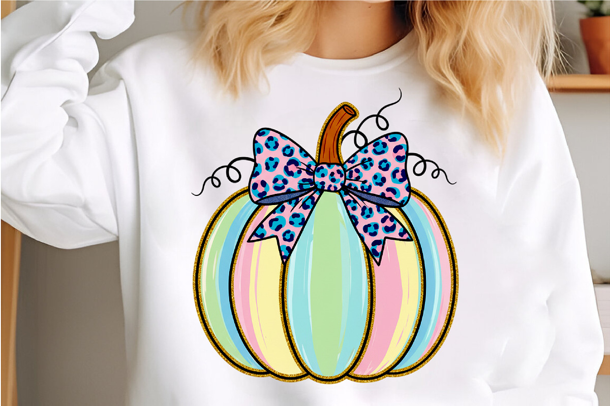 Brushstroke Coquette Pumpkin Fall PN, an Illustration by Libby Wishes (Photo 3 of 6)