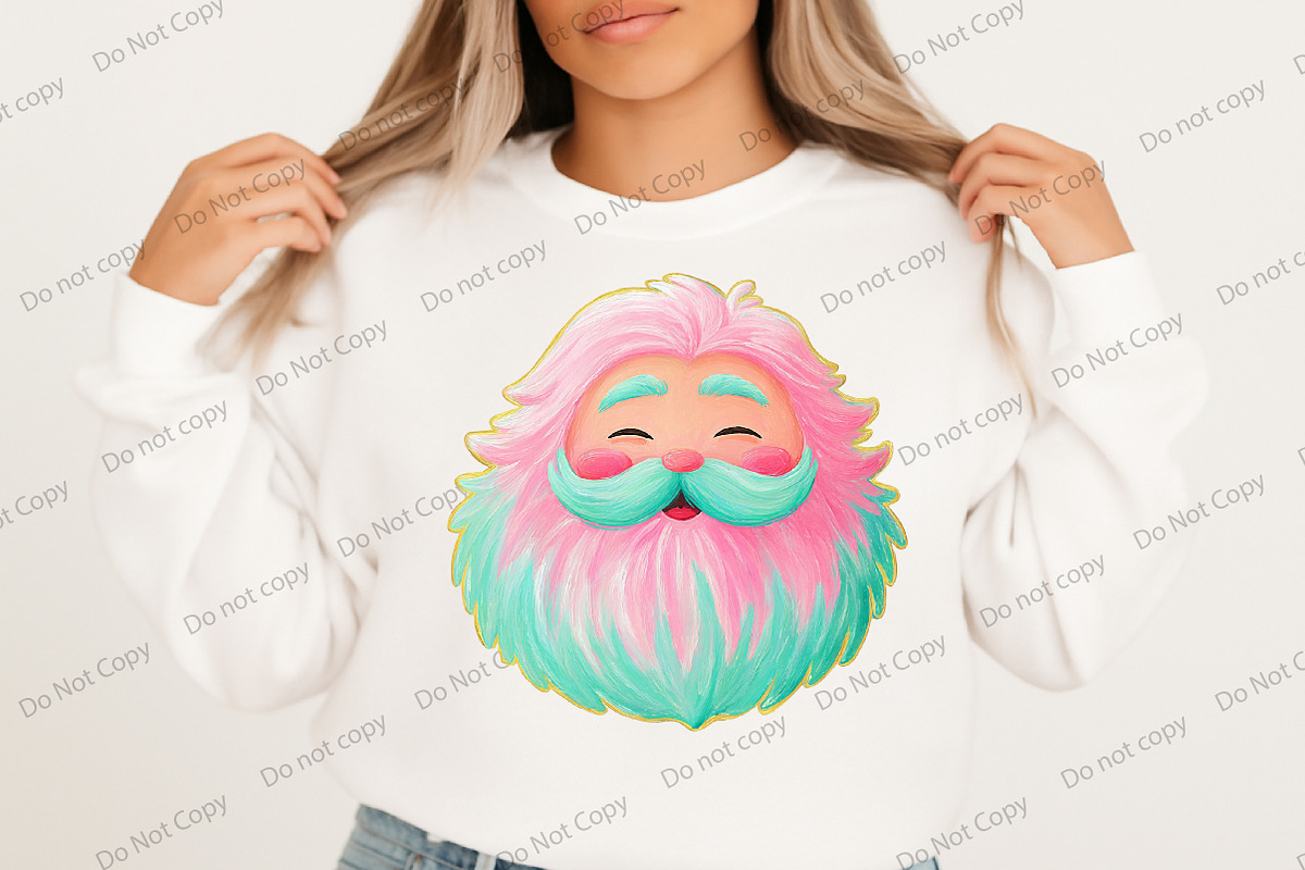 Pastel Santa PNG, an Illustration by Libby Wishes (Photo 7 of 7)