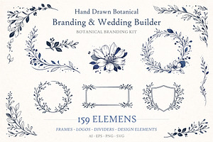 Botanical Branding Kit Wedding, an Object Graphic by Christine Krahl