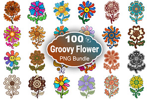 Groovy Flower Clipart