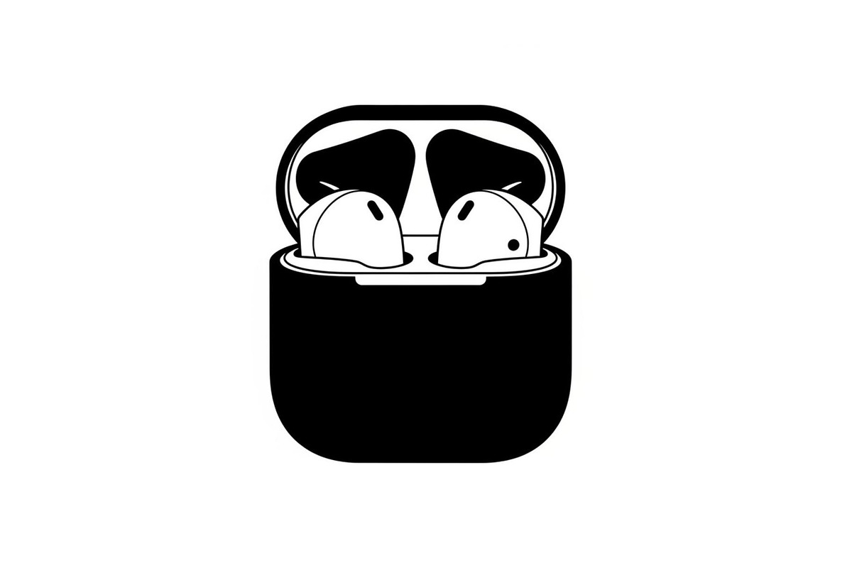 50 Wireless Earbuds Silhouette Icon, an Illustration by abu67222 (Photo 27 of 51)