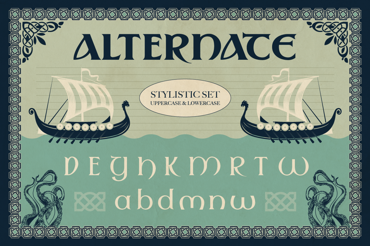 Sealgair, a Serif Font by Burntilldead (Photo 8 of 11)