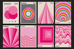 40 BAUHAUS POSTERS VECTOR SET