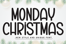Monday Christmas | Script Font