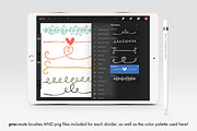 Hand Doodled Dividers for Procreate, a Brush Add-On by Nancy Ingersoll (Thumbnail 3 of 7)