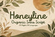 Honeyline - Organic Script Duo, a Sans Serif Font by HipFonts (Thumbnail 1 of 14)