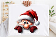 Christmas Peeking Characters Clipart, a Seasonal Illustration by SVGArt (Thumbnail 5 of 5)