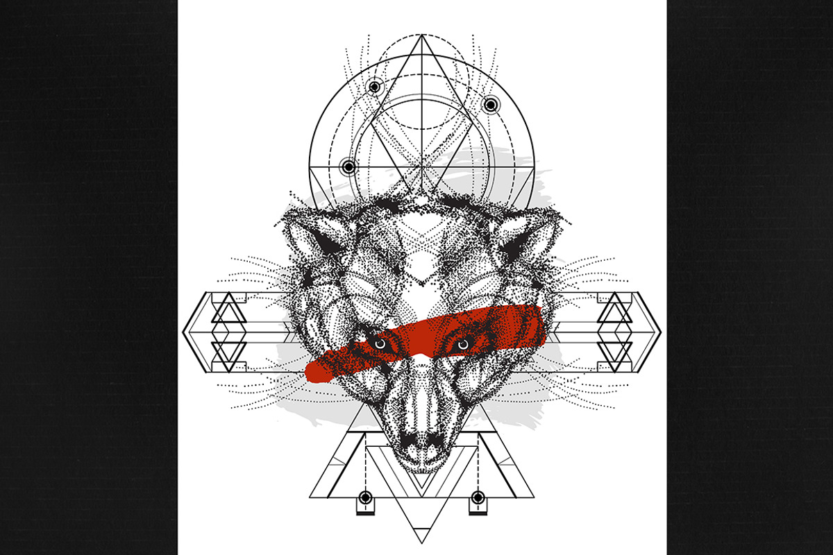 Sacred geometric indian pattern bear, an Icon by RAINBOWIRMA (Photo 1 of 4)