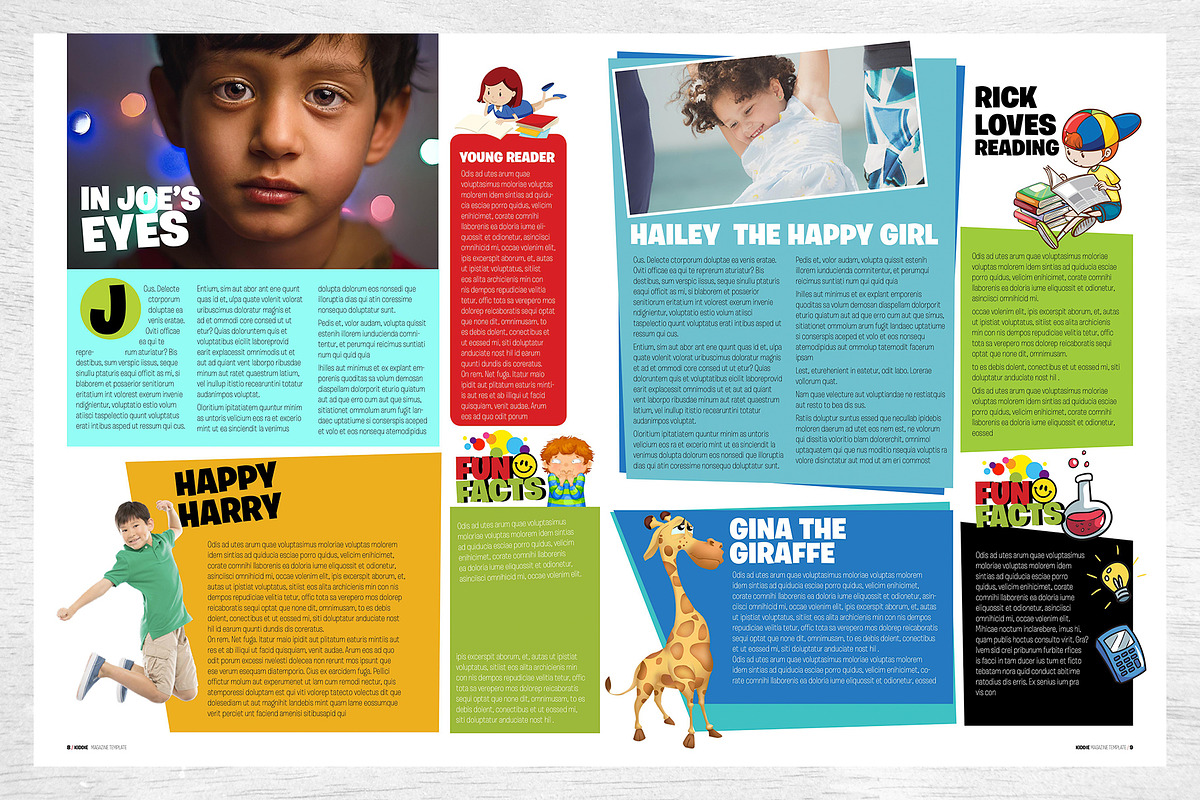 Kids Magazine Template, a Magazine Template by Red Cactus Creative (Photo 5 of 18)
