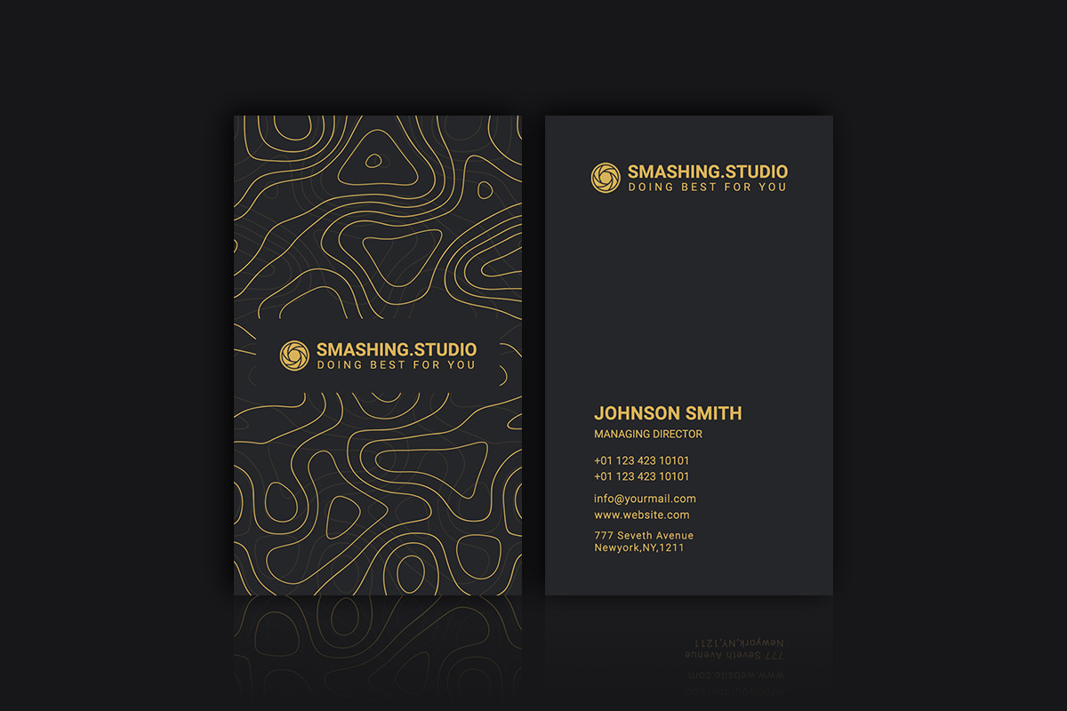 Creative Agency Business Card, a Business Card Template by Smashing_Studio (Photo 2 of 4)