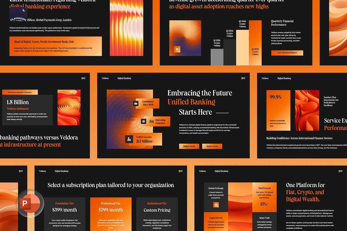 Digital Banking Platform Pitch Deck, a Presentation Template by Claymoon Lab (Photo 2 of 7)
