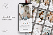 #InstaLove Instagram Posts & Stories, a Social Media Template by SilverStag Type Foundry (Thumbnail 1 of 21)