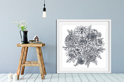 Chrysanthemum vector set, a Decorative Illustration by Molly art (Thumbnail 10 of 11)
