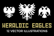 12 Heraldic Eagle Silhouettes, an Object Graphic by Sick Optix (Thumbnail 1 of 4)