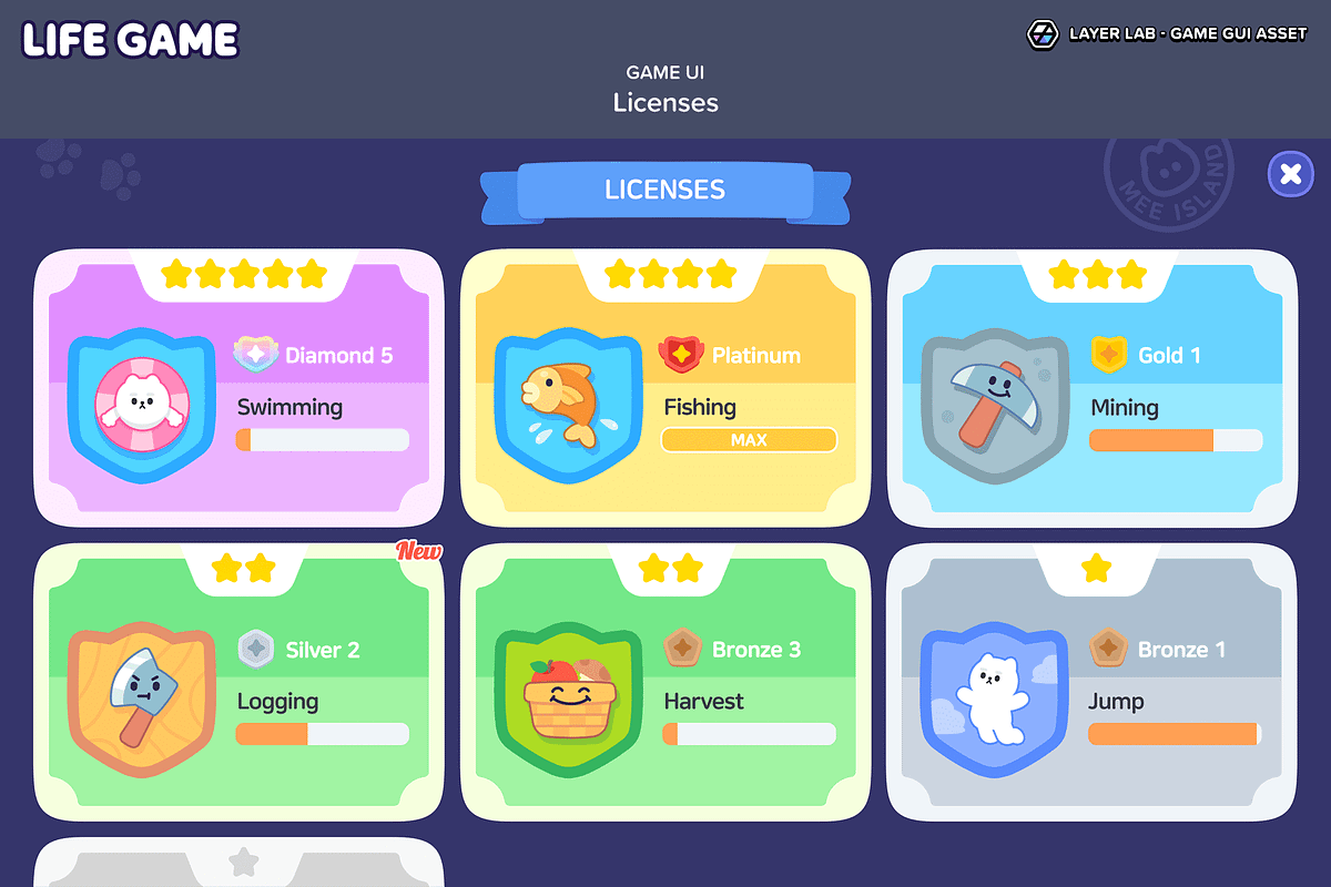 GUI - Life Game, an UI Kit Template by LAYERLAB (Photo 30 of 55)