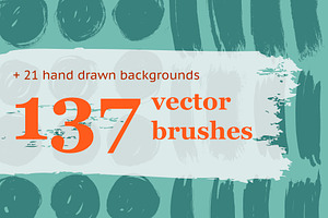 137 HandDrawn Vector Brushes