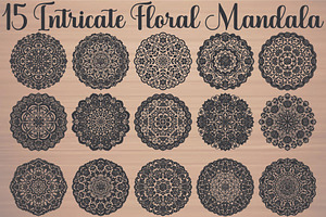 Intricate Floral Mandala Vector