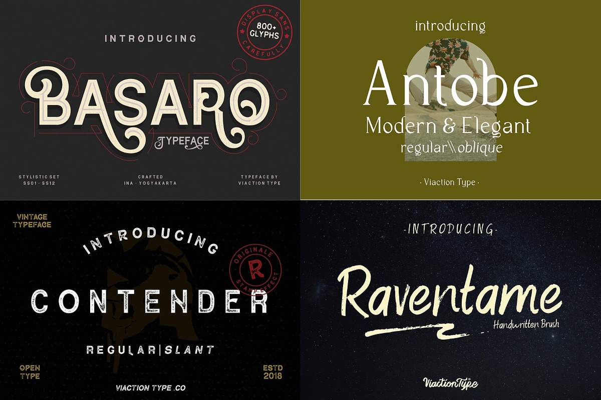 VT Treasure Font Bundle, a Script Font by ViactionType (Photo 8 of 12)