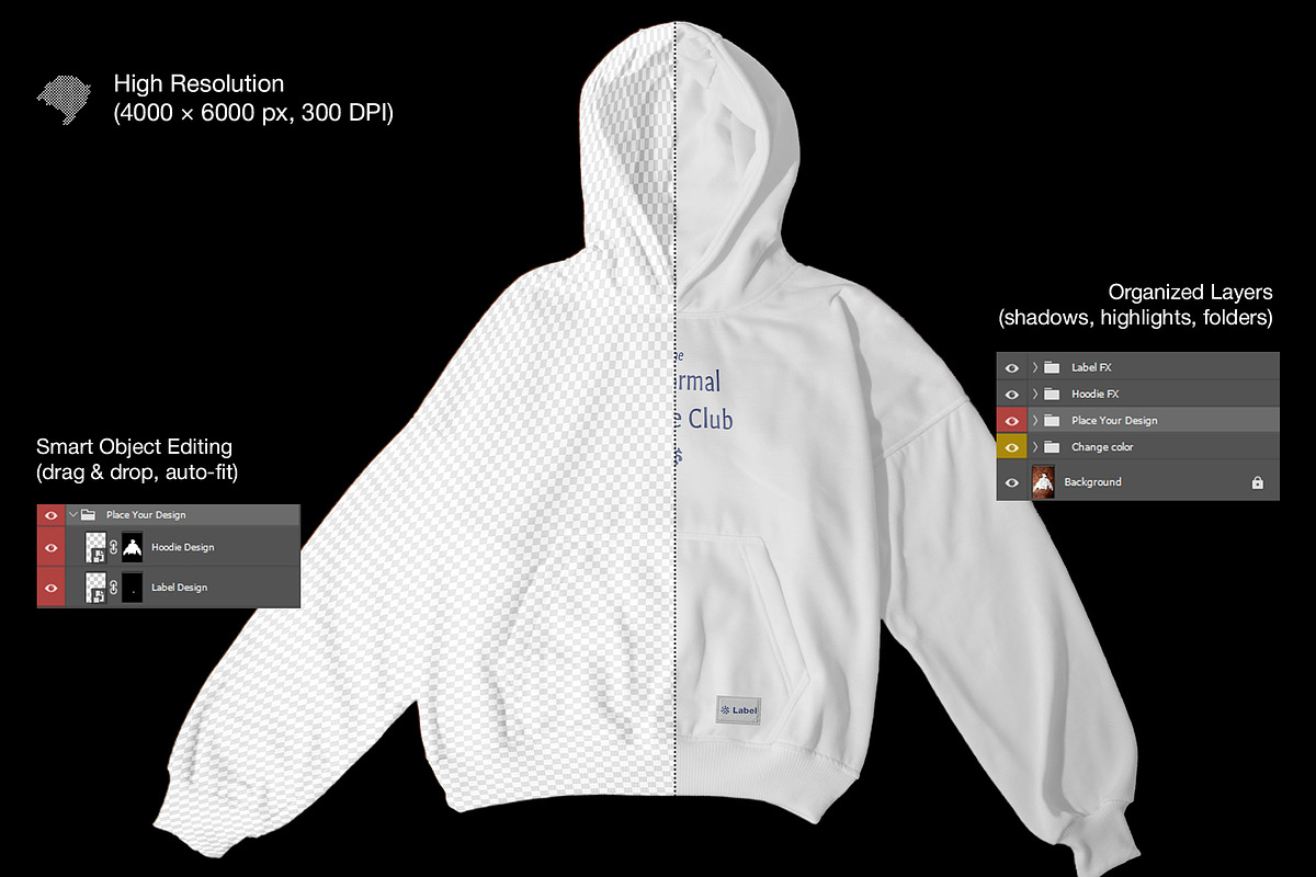 Boxy Hoodie Flat Lay Mockup, a Hoody Mockup by Mocktopia (Photo 7 of 11)