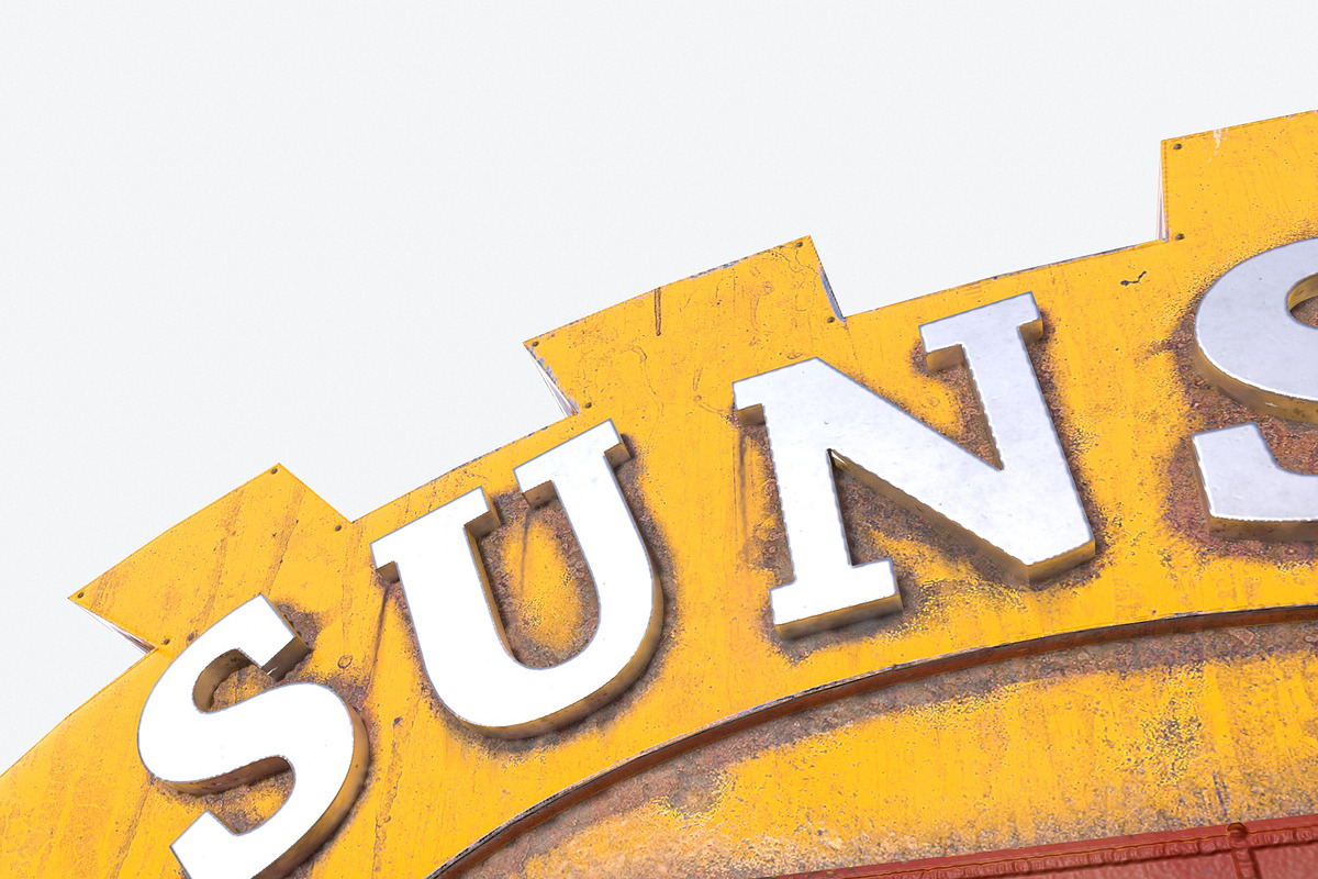 Motorway Motel Sign PBR, an Architecture 3D Model by Daniel Mikulik (Photo 11 of 11)