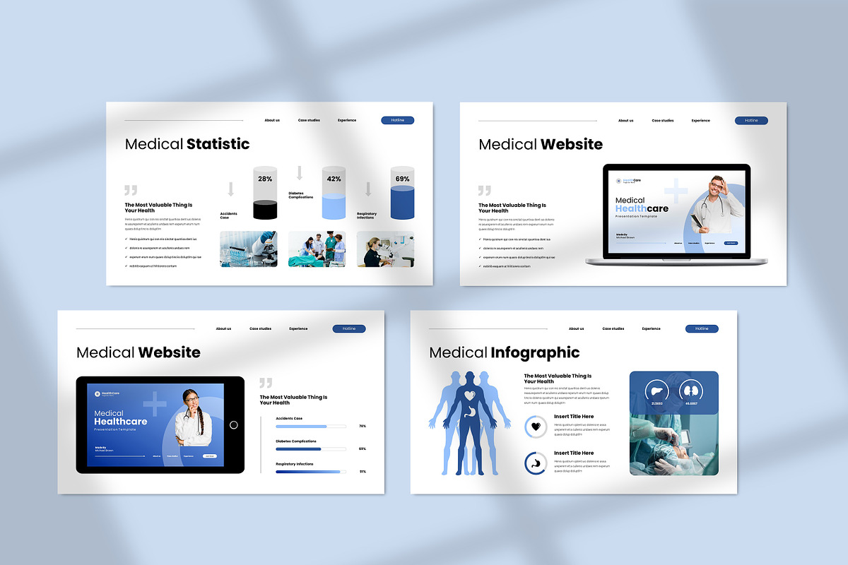 Medical Healthcare Template ( PPTX ), a Presentation Template by TemplateFolio-Shop (Photo 6 of 7)