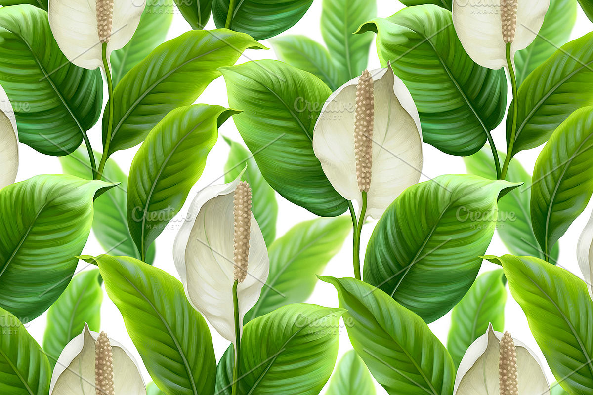 Anthurium flowers, a Pattern Graphic by Sundra (Photo 2 of 15)