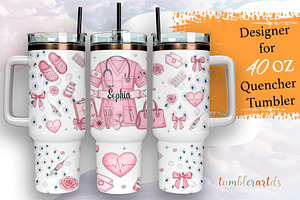 Custom Name Nurse 40oz Quencher