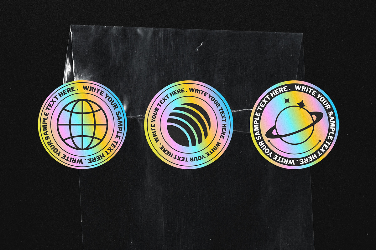 15 Hologram Badges, an Object Graphic by Parisa-Artstudio (Photo 3 of 3)