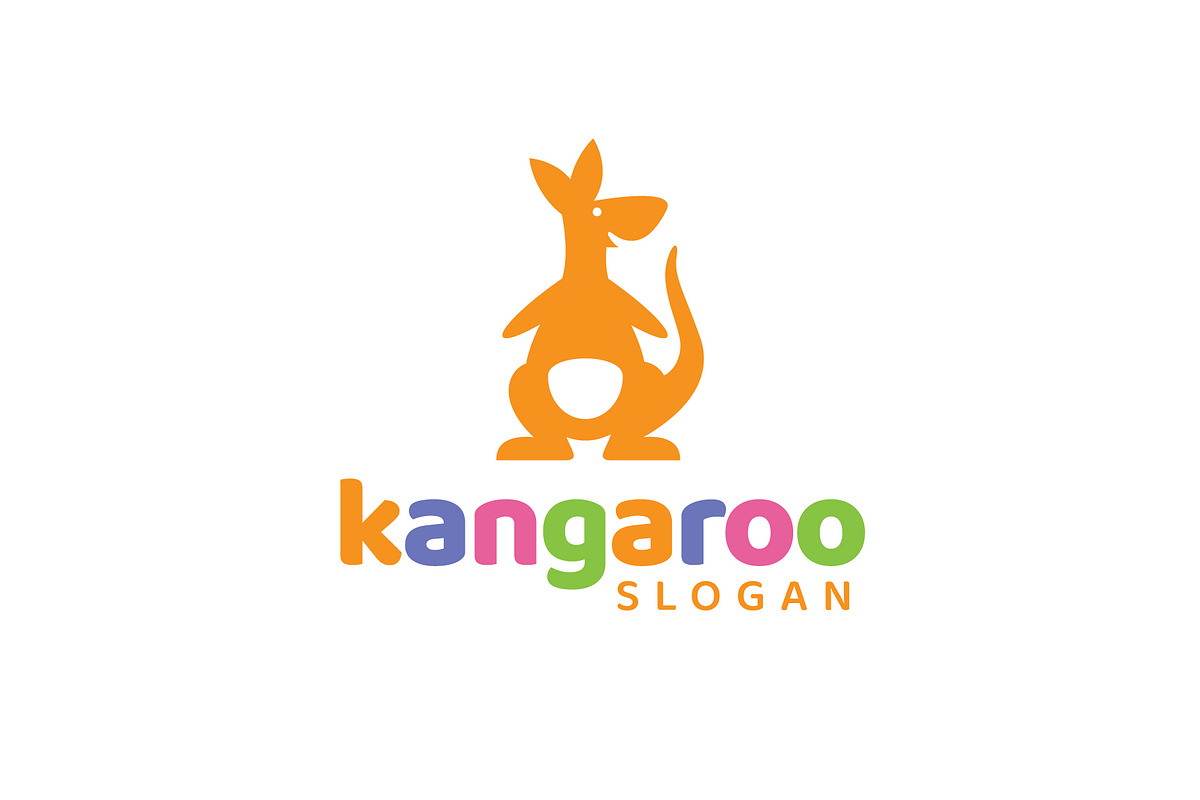 Playful Kangaroo Logo Design Vector, a Branding & Logo Template by brandphant