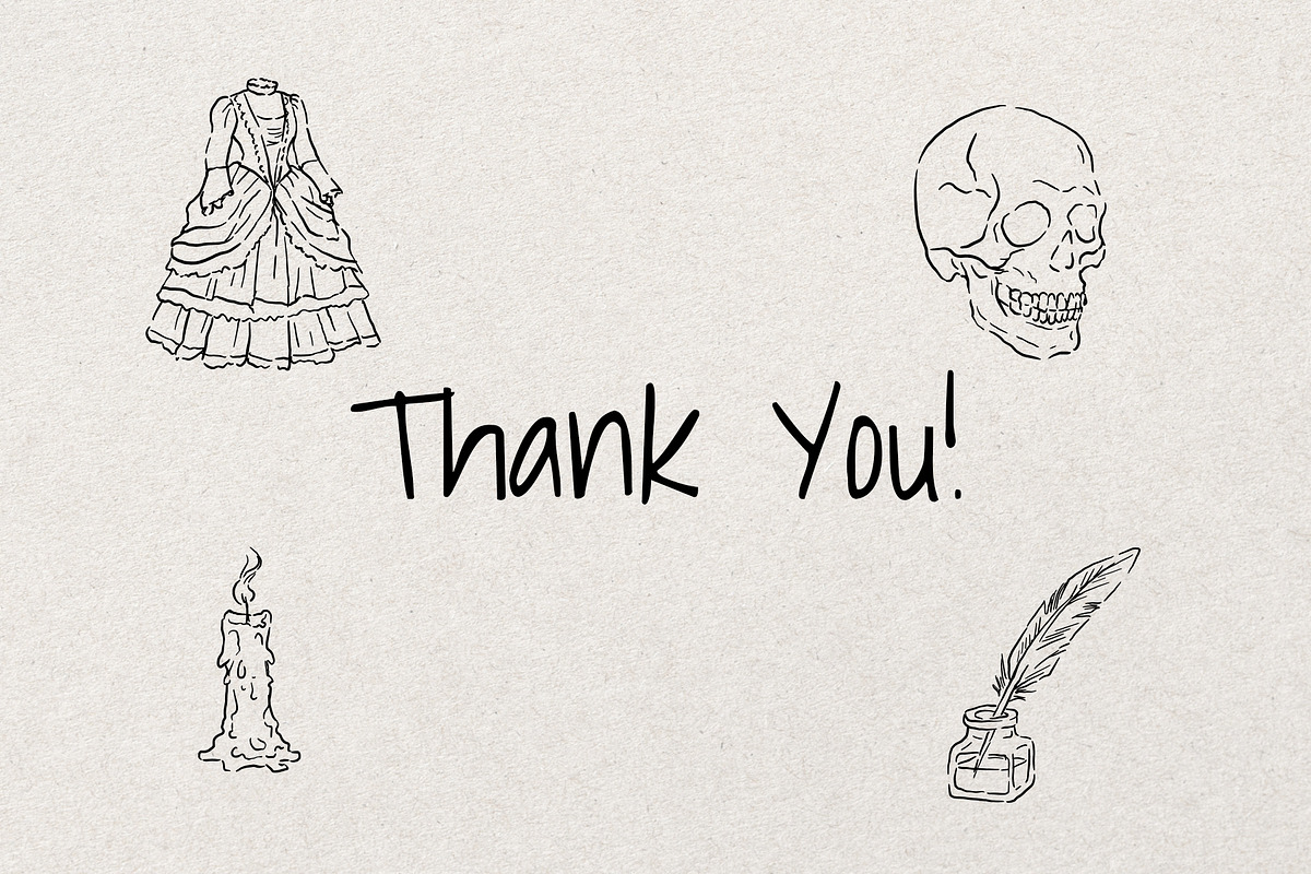 Dark Academia Sketch Bundle, an Object Illustration by Artalia (Photo 5 of 5)