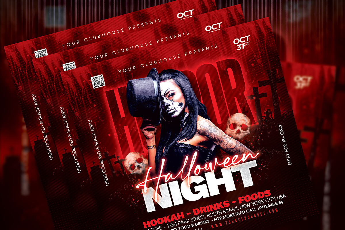 Halloween Flyer, a Templates & Theme by MithilaCreation (Photo 5 of 6)