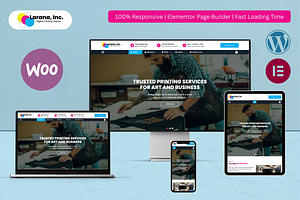 Digital Printing Elementor Template, a WordPress Template by HasnainDEV