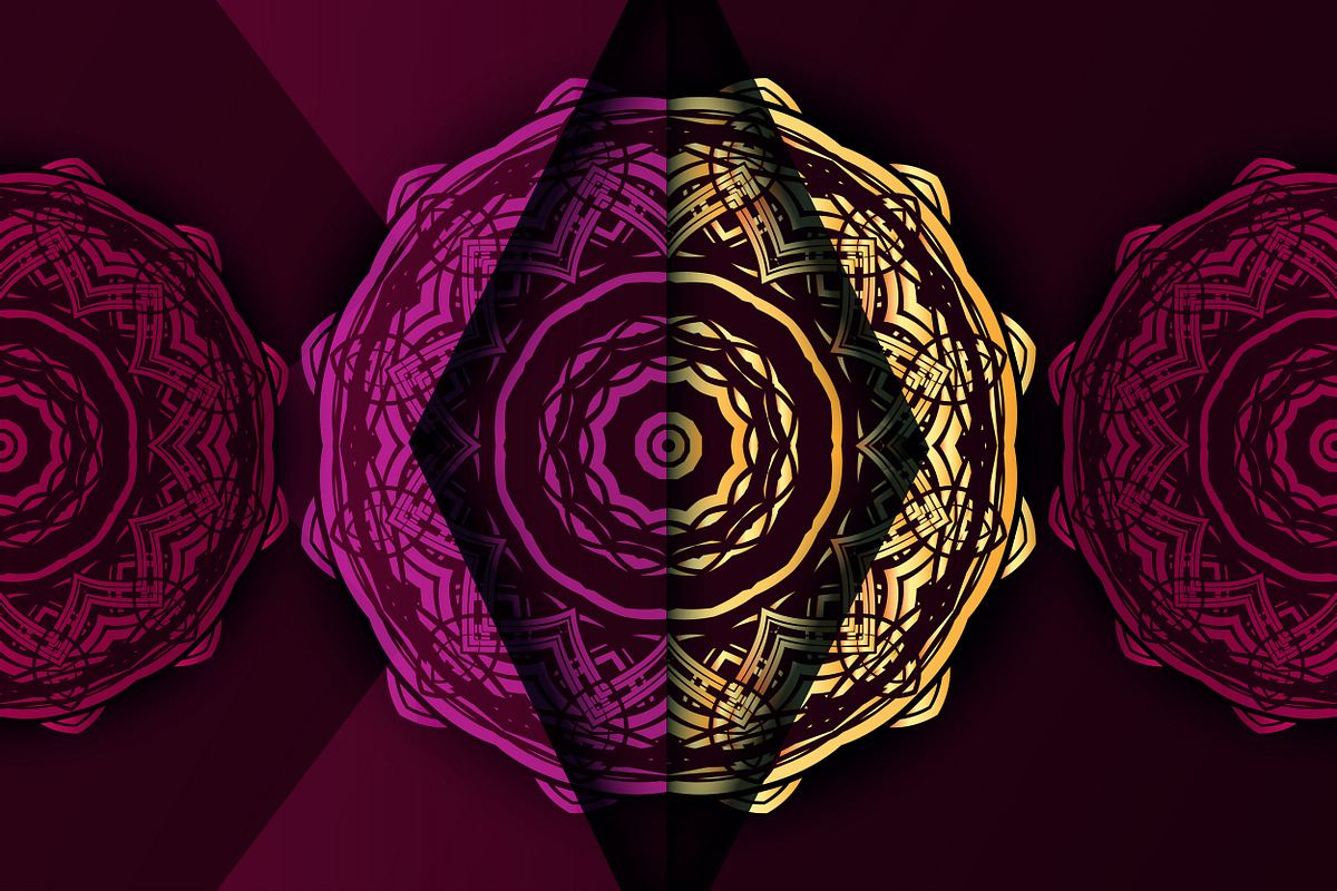 Mandala Ornamental Geometry Bundle, a Background Graphic by NJ Himel (Photo 20 of 92)