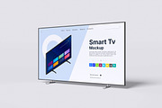 Smart TV Mockup Bundle Set, a Wearable Device Mockup by Rielismee (Thumbnail 4 of 5)