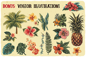 Tropical Tides Vintage Label Font