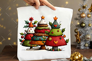 Whimsical Christmas Tree Clipart, an Illustration by OK Design (Thumbnail 5 of 6)