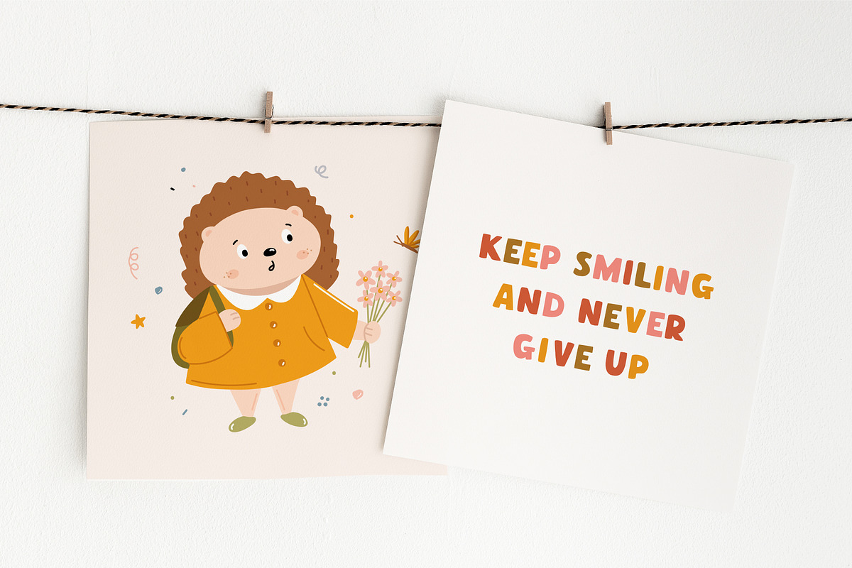 Little friends | Hand drawn font, a Sans Serif Font by JuliaVolkova (Photo 6 of 11)