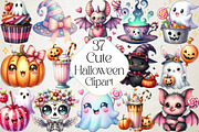 Cute Halloween Clipart, an Illustration by DreamPrint404 (Thumbnail 1 of 5)