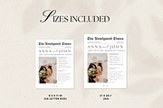 Wedding Newspaper Program Template, a Stationery Template by Matisse Studio (Thumbnail 5 of 8)