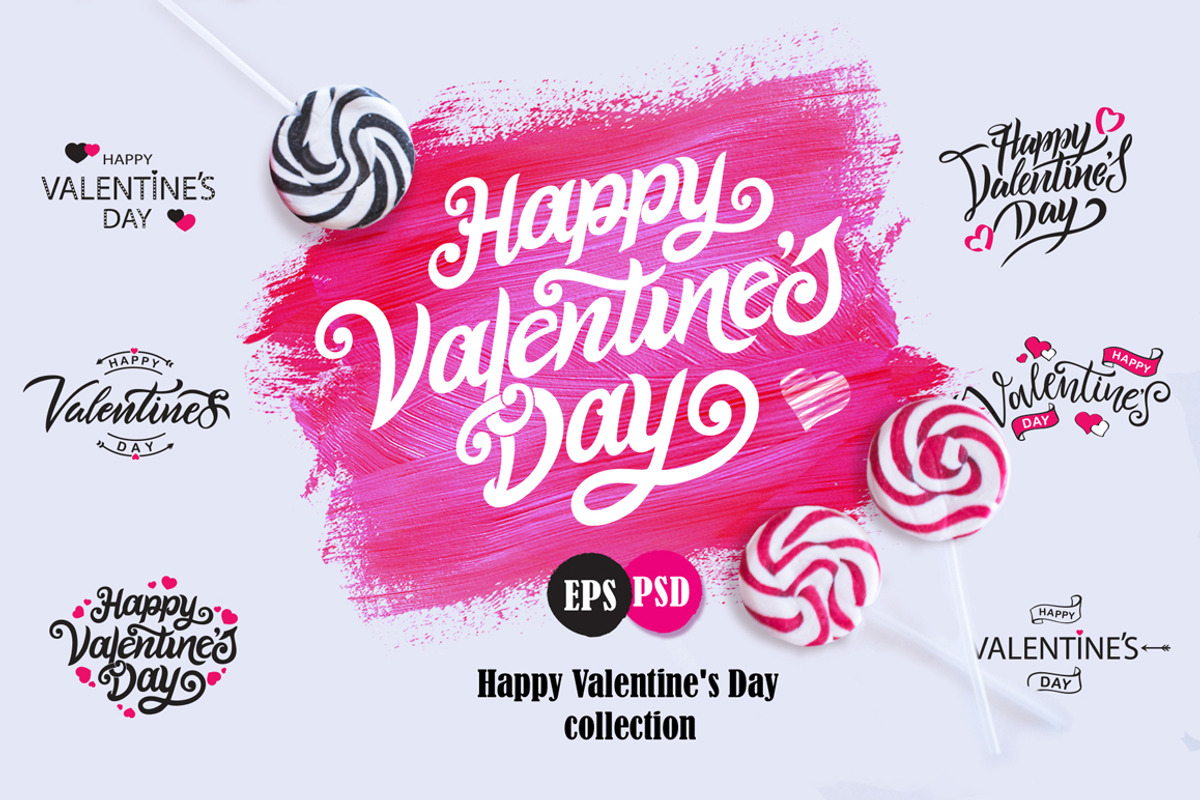 Valentine's Day Collection, a Poster Template by Anna's Lettering (Photo 1 of 8)