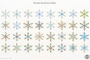 Winter Snowflakes PNG, a Seasonal Illustration by Markicha Art (Thumbnail 4 of 6)