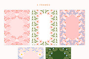 Hearts & Flowers patterns + elements, a Decorative Illustration by Inna Moreva (Thumbnail 6 of 13)
