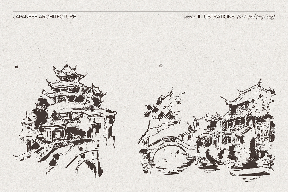 Traditional Japanese Architecture, an Empty State Illustration by TheMountBirdStudio (Photo 3 of 5)