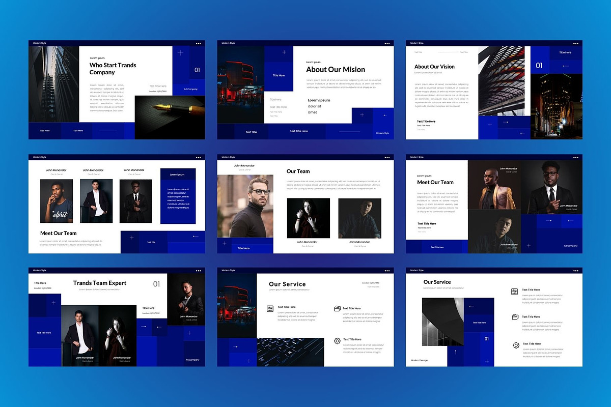 Trands  Business Google Slides, a Presentation Template by Rizki Herdian (Photo 3 of 5)